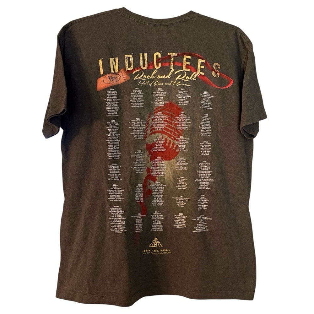 2014 Rock Hall Inductees Tee Gray XL Band Shirt - Picture 2 of 5